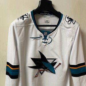 Fanatics Women's White San Jose Sharks Jersey